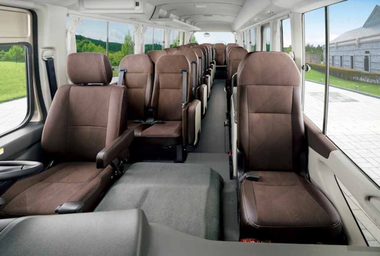 Coaster for Hajj and Umrah group transfer from Islamabad airport