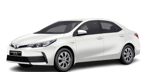 Toyota Corolla rental with driver in Islamabad